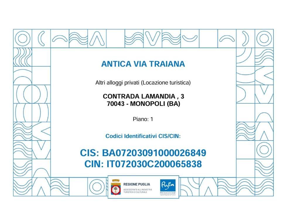Apartamento Antica Via Traiana Monopoli Exterior foto
